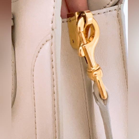 Alexander McQueen Heroine 21 White/Cream Italian Satchel Ladies Bag - Picture 9 of 11